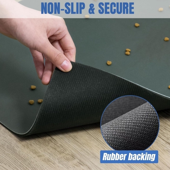 Large Pet Food Mat, 24" x 16" - Picture 3 of 4